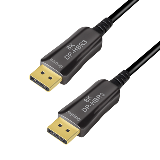 [149681] Optiske Hybrid DisplayPort cable, DP/M to DP/M, 8K/60 Hz, AOC, black, 20 m