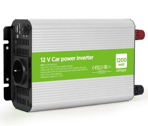 [149730] DC/AC Inverter 12V > 230V, USB, 1200 W