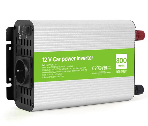 [149734] DC/AC Inverter 12V > 230V, USB, 800 W