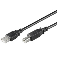 [149842] USB 2.0 kabel, A til B, 7,0 meter Grå