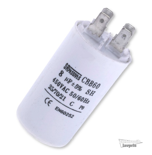 [150420] Motorstart kondensator 4,5uF, 450V 35x60mm