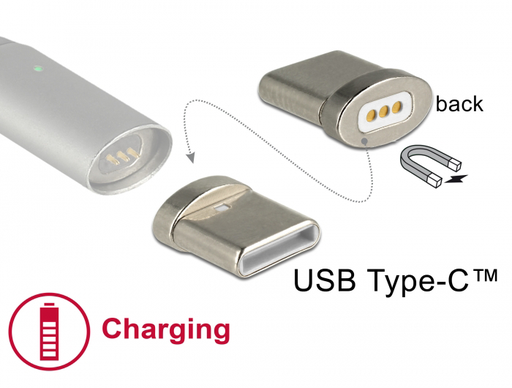 [150430] Magnetisk Adapter, USB C, tilbehør, han