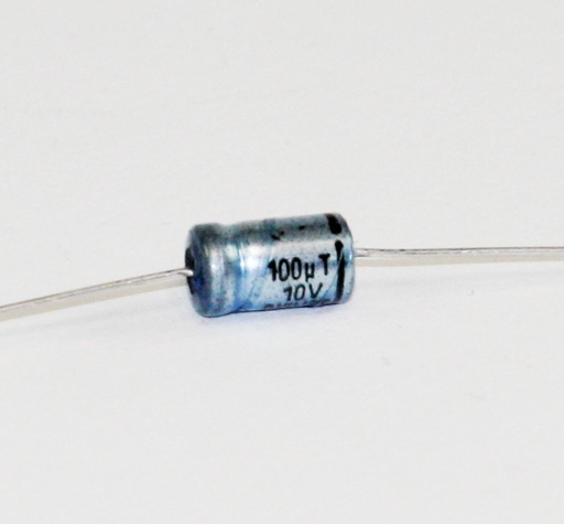 [150560] 100µF 10V axial elektrolytkondensator