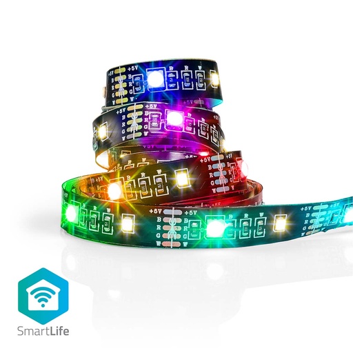 [150576] SmartLife fuld farve LED Strip | Bluetooth | RGB / Varm Hvid | 2000 mm | IP20 | 2700 K | 380 lm | Android / IOS