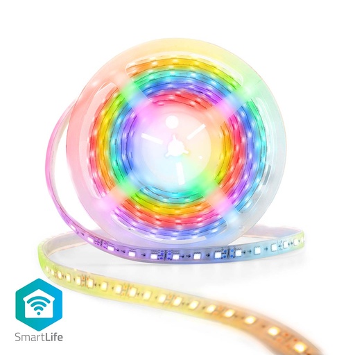 [150579] SmartLife fuld farve LED Strip | Wi-Fi | Flerfarvet | 5000 mm | IP65 | 700 lm | Android / IOS