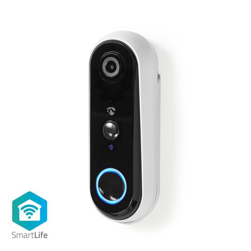 [150582] Video dørtelefon, Wi-Fi, HD 720p, Nattesyn, hvid