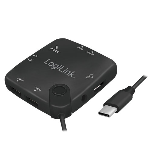 [150753] USB-C OTG (On-The-Go)  hub og kortlæser