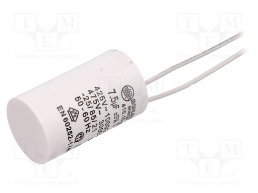 [150833] Motor capacitor 7,5F 425VAC =32x55mm
