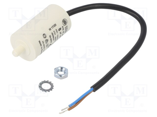 [150844] Motorstart kondensator 8uF 425VAC =32x55mm.