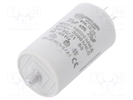 [150845] Motorstart kondensator 10uF 475V =36x70mm