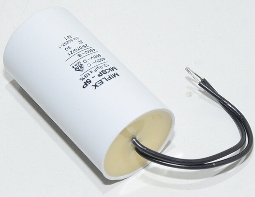 [150856] Motorstart kondensator 12 uF 450V =35x65mm.