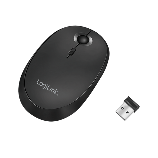[150999] Trådløs + bluetooth dual mus 2.4 GHz 800/1200/1600dpi SORT