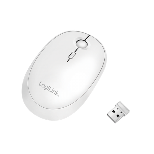 [151000] Trådløs + bluetooth dual mus 2.4 GHz 800/1200/1600dpi HVID