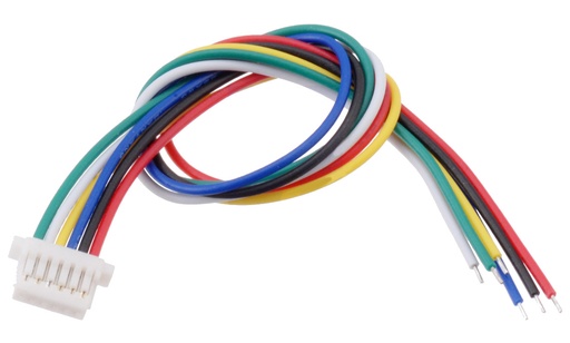 [151202] 6-Pin Single-Ended Female JST SH-Style Cable 12cm