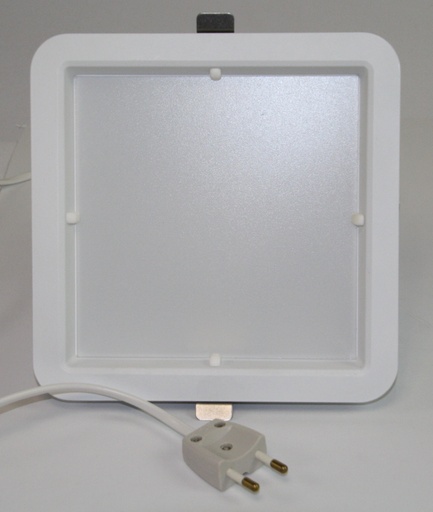 [151271] LED Downlight indbygningsspot, Firkantet 187x187mm. varm hvid