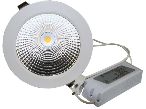 [151285] LED Downlight indbygningsspot 28W =140mm m. trafo