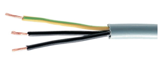 [151378] Multicore YY PVC 2x0.50mm² grå