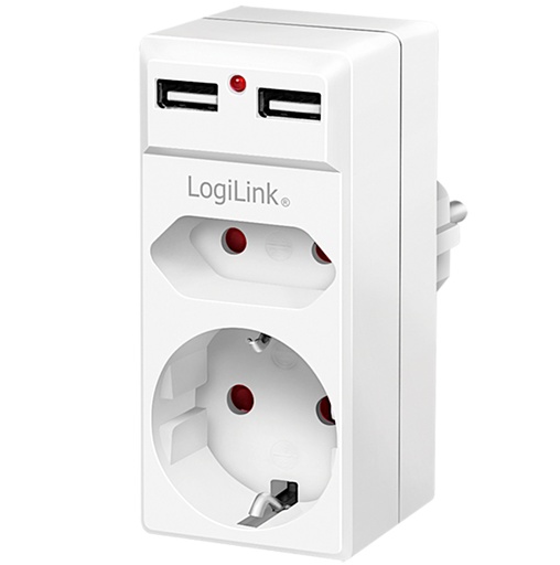 [151428] Stikdåse med USB A, 230V, 16A