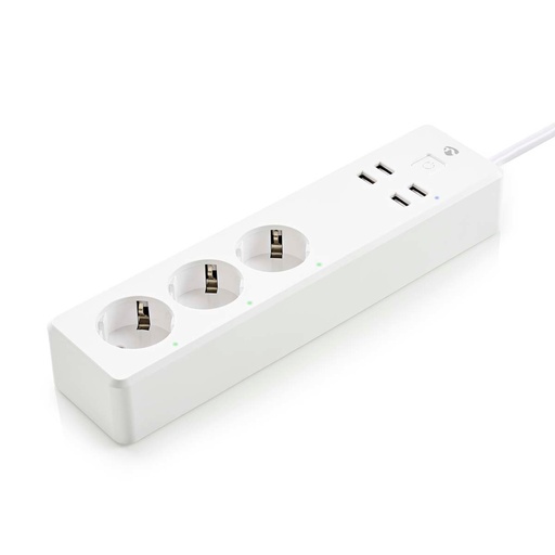 [151429] SmartLife Stikdåse, Wi-Fi, 3 x EU stik (CEE 7/3) / 4 x USB