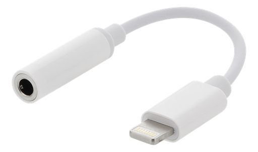 [151528] Lightning til 3,5mm lydadapter, hvid