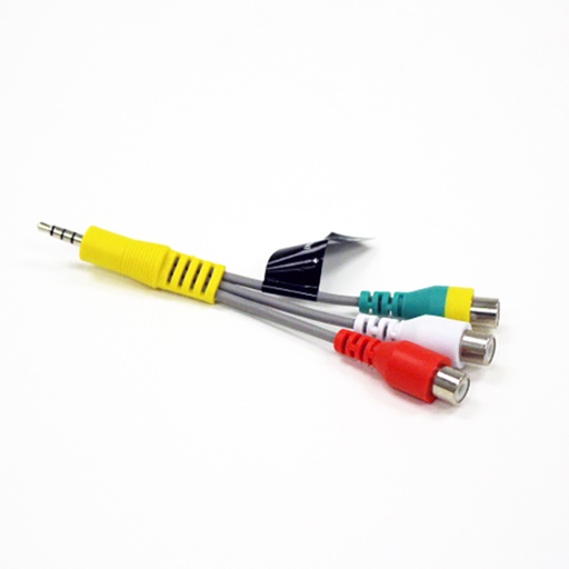 [151680] Minijack 4-pol - 3 x phono hun