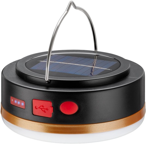 [151703] Campinglampe, LED, Solceller med fjernbetjening