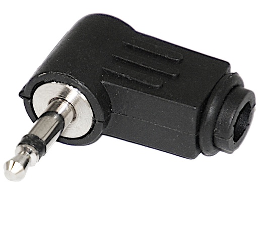 [151805] Minijack 3.5mm Mono, vinklet, han