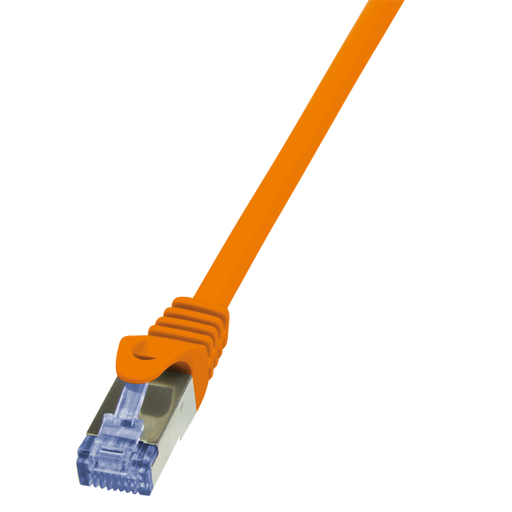 [151975] Patch cable PrimeLine, Cat.6A, S/FTP, orange, 1 m