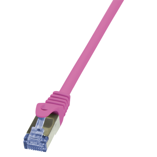 [151976] Patch cable PrimeLine, Cat.6A, S/FTP, pink, 1 m