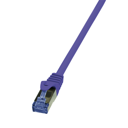 [151977] Patch cable PrimeLine, Cat.6A, S/FTP, purple, 1 m