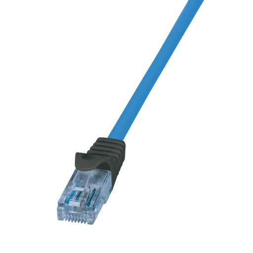 [152211] Patch cable Premium, Cat.6A, U/UTP, 10G/PoE/HDBT, blue, 1 m
