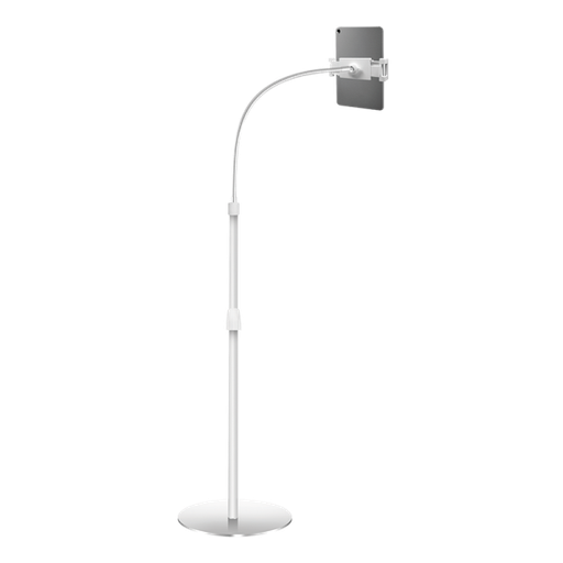 [152492] Svanehals gulvstativ til mobile enheder, aluminium