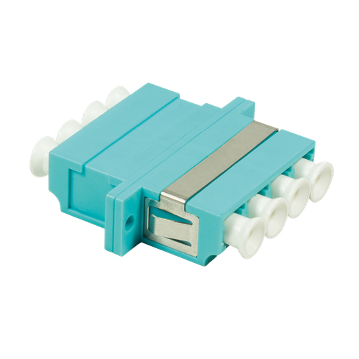 [152508] Fiberadapter 4xLC med flange, aqua