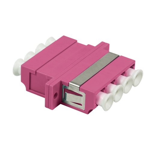 [152509] Fiberadapter 4xLC med flange, violet