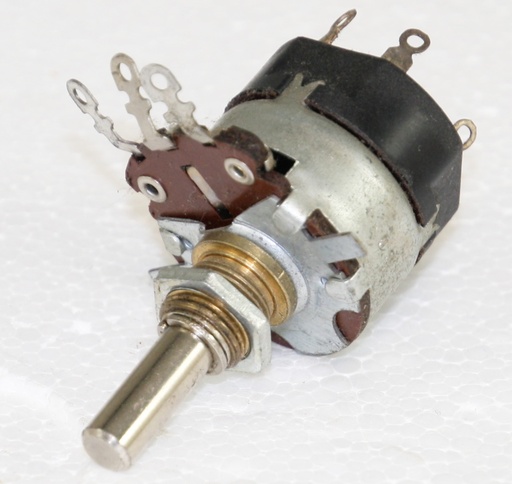 [152517] Potentiometer m/drejeafbryder, 1KA Lin. mono kort