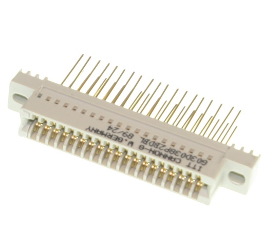 [152575] Kantconnector 2x19-pol RM2,54 Wire-wrap m.flange