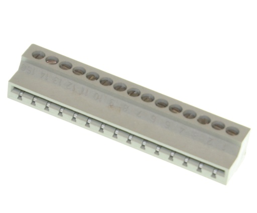 [152577] Kantconnector 1x15pol RM5,08 Skrue tilslutning