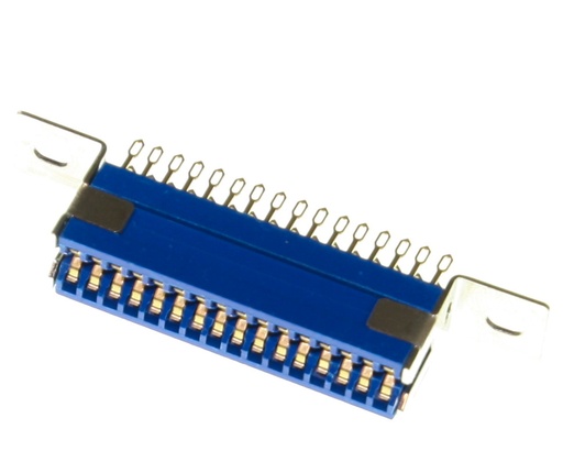 [152589] Kantconnector 2x16-pol RM2,54 Lodde-øsken