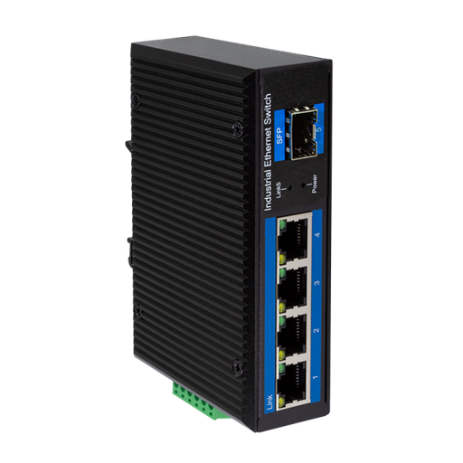 [152703] Industrial Gigabit Ethernet Switch, 4-Port 1000 Mbps + 1 port SFP