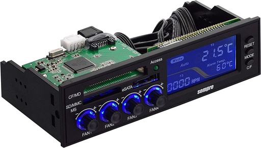 [152837] Semper 4x blæsercontroller med blåt LCD-display