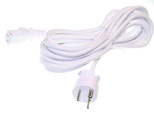 [152905] Apparat kabel m. EDB stik, 5m, Hvid