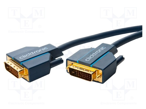 [152924] DVI-D dual link kabel, han/han, 7,50 meter