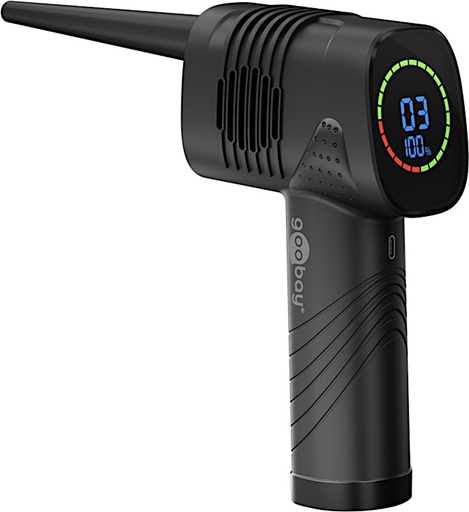 [152967] Elektrisk støvblæser, genopladelig, LED-display