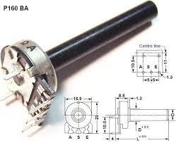[153268] Potentiometer 20/6 Log 100K