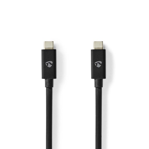 [153295] USB C han > C han, 4.0, 3 gen, 40 Gbps, 2m, sort