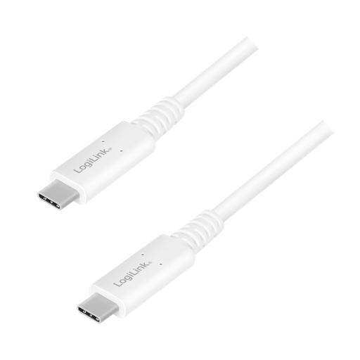 [153323] USB-C, 4 Gen, 3x2, 0.8m, hvid