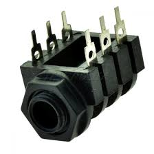 [153374] Jack Sockets 6,3mm Stereo PC med 3 afbrydere