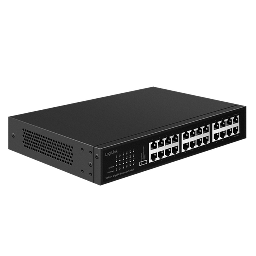 [153609] 24 port Gigabit Ethernet network switch, desktop or 19" rackmount