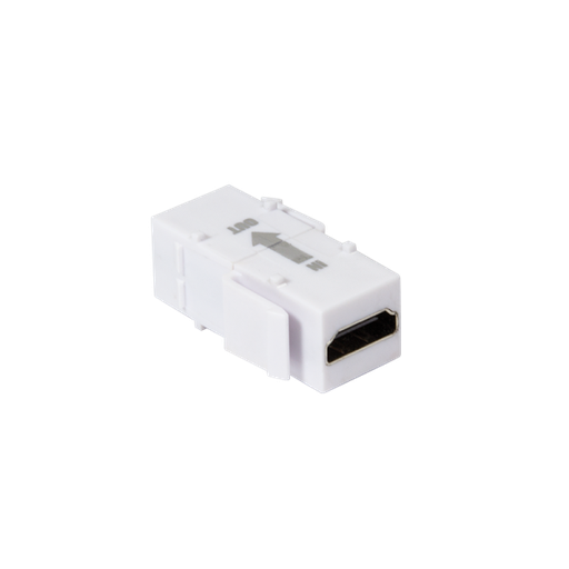 [153677] HDMI keystone coupler, A/F to HDMI A/F, 4K/30 Hz, repeater, white