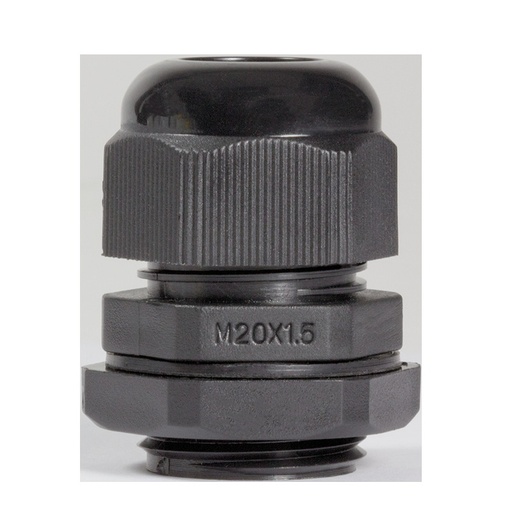 [153716] Kabelforskruning M20, 6-12 mm, 10 stk., IP68, sort